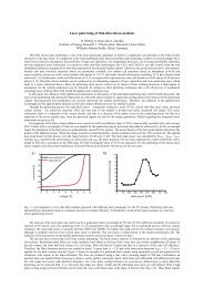 Laser patterning of thin-film silicon modules