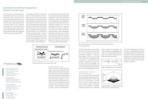 Optische Technologien aus niedersÃ¤chsischen Hochschulen