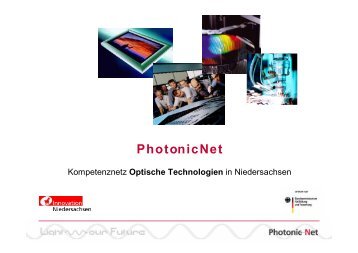 Forschung - PhotonicNet GmbH