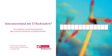 Innovationsland mit 13 Buchstaben? - PhotonicNet GmbH