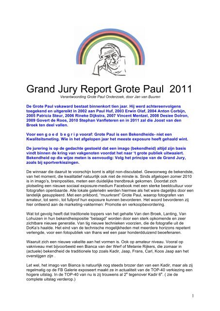 Grand Jury Report Grote Paul 2011 - PhotoQ