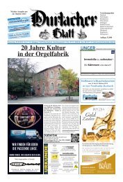 20 Jahre Kultur in der Orgelfabrik - Durlacher Blatt