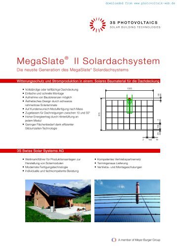 MegaSlate II Solardachsystem - Photovoltaik