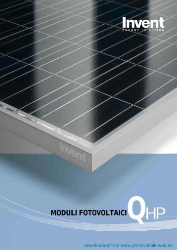 MODULI FOTOVOLTAICIQHP - Photovoltaik