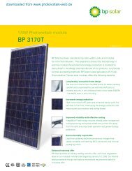 BP 3170T - Photovoltaik