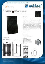 YE6220M 3BB / (Solrif Â®) - Photovoltaik