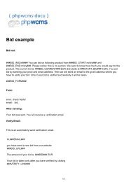 Bid example - phpwcms-docu for phpwcms