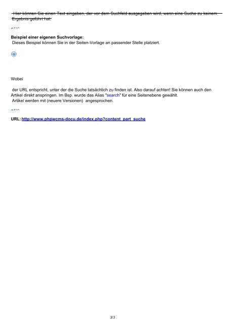 Suche | Content Part "Suche" - phpwcms-docu for phpwcms