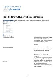 Neue Seitenstruktur erstellen / bearbeiten - phpwcms-docu for ...