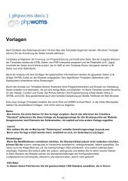 Vorlagen | Vorlagen - phpwcms-docu for phpwcms