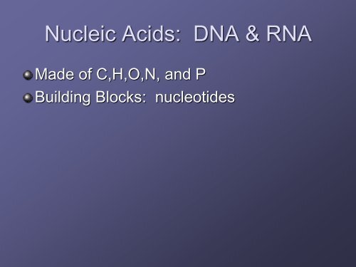 Organic Molecules