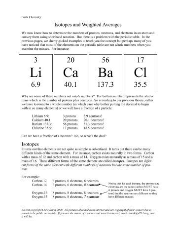 Isotope and Ions Practice Worksheet Name