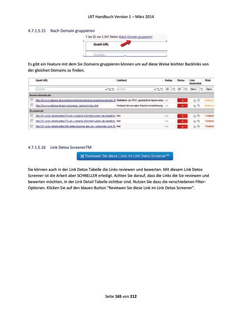 Link Research Tools Handbuch