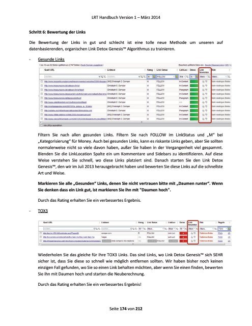 Link Research Tools Handbuch