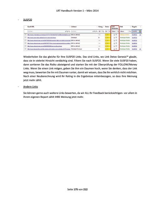 Link Research Tools Handbuch