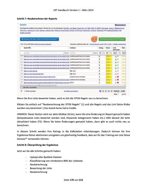 Link Research Tools Handbuch