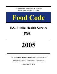 2005 FDA Food Code - USAF Edition - Public Health Information ...