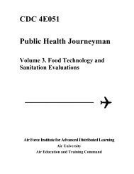 CDC 4E051 Public Health Journeyman Volume 3. Food Technology ...