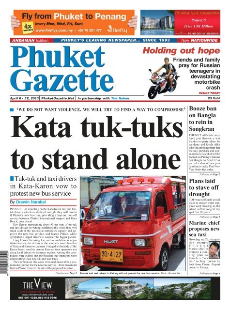 April 6, 2013 - Phuket Gazette