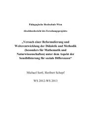 Bernstein Bildung Projektbericht final - Pädagogische Hochschule ...