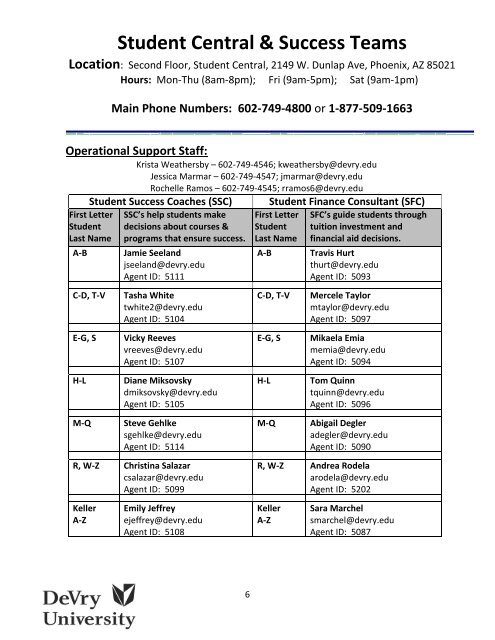 NEW STUDENT ORIENTATION INFORMATION - DeVry University