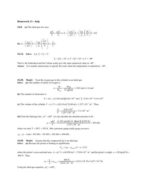 Homework 11âhelp 16.12. Solve: Let F Ï Ï Ï Ï