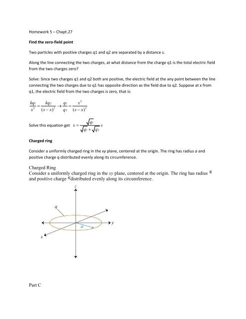 Electric field of distributed charges - ppt download