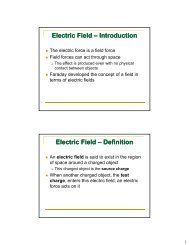 Electric Field Electric Field