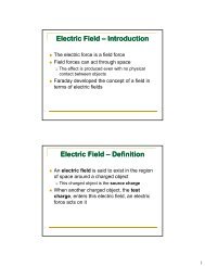 Electric Field Electric Field