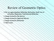 Review of Geometric Optics