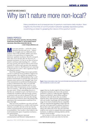 Why isn't nature more non-local? - Physics