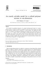 An exactly solvable model for a colloidâpolymer ... - bristol.ac.uk