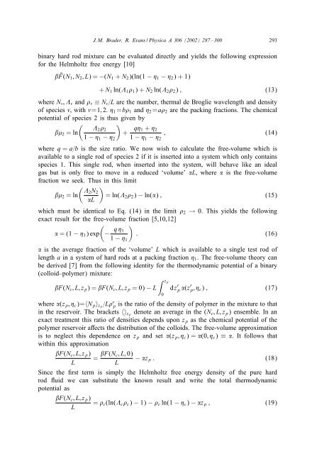 An exactly solvable model for a colloidâpolymer ... - bristol.ac.uk