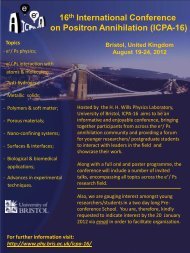 16th International Conference on Positron Annihilation (ICPA-16)