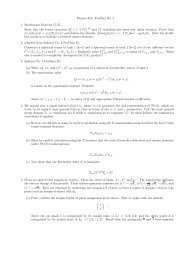 Physics 315: Problem Set 4 1. Merzbacher Exercise ... - Duke Physics