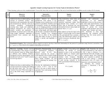 Appendix - Department of Physics - Illinois State University