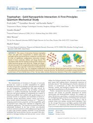 TryptophanÄGold Nanoparticle Interaction - Physics - Michigan ...