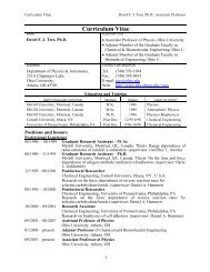 Curriculum Vitae (PDF) - Department of Physics & Astronomy - Ohio ...