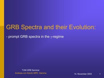 GRB Spectra and their Evolution