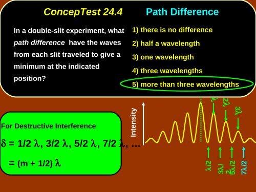 Chap. 24 Conceptual Modules Giancoli