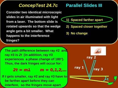 Chap. 24 Conceptual Modules Giancoli