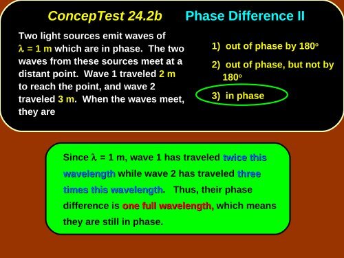 Chap. 24 Conceptual Modules Giancoli