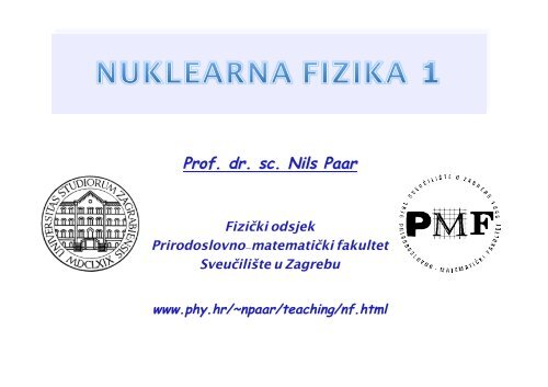 Nuklearna fizika - phy