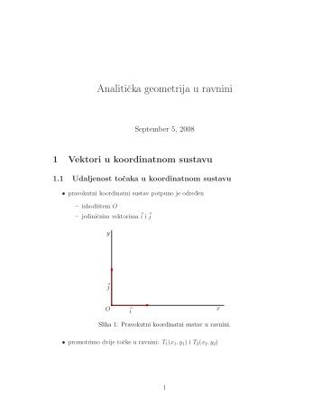 Analiticka geometrija u ravnini - phy