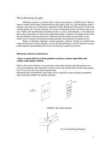 Å to je difrakcija ili ogib - phy