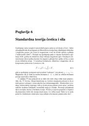 Poglavlje 6 Standardna teorija Ëcestica i sila - phy