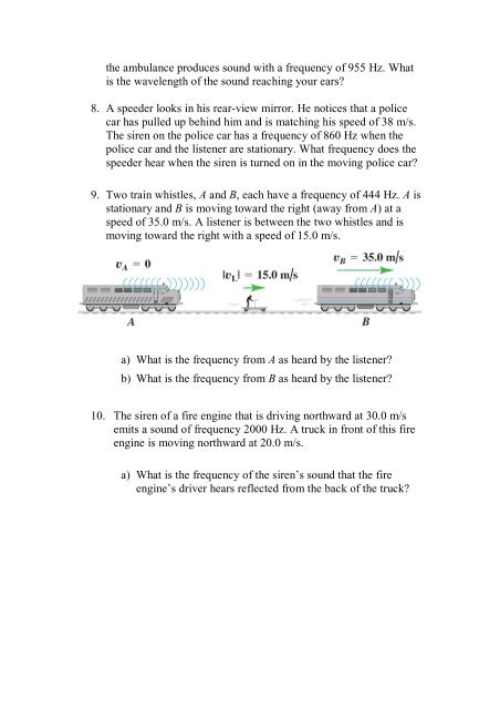 Doppler Effect Exercises