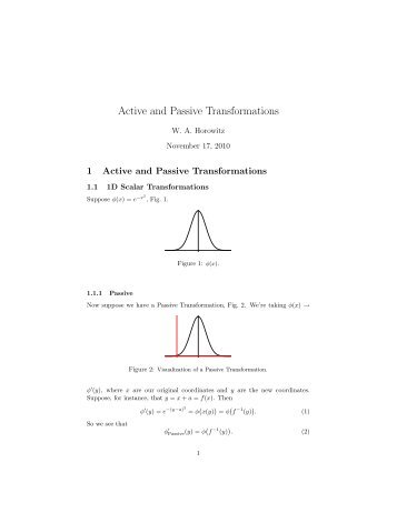 Active and Passive Transformations