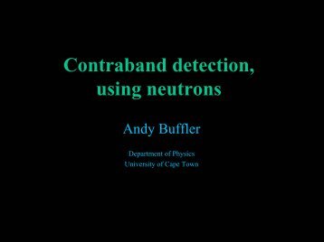 Fast Neutron Scattering Analysis - University of Cape Town