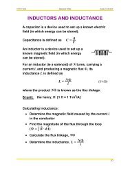 INDUCTORS AND INDUCTANCE